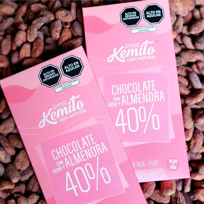 Choco Kemito Leche y Almendras 25g